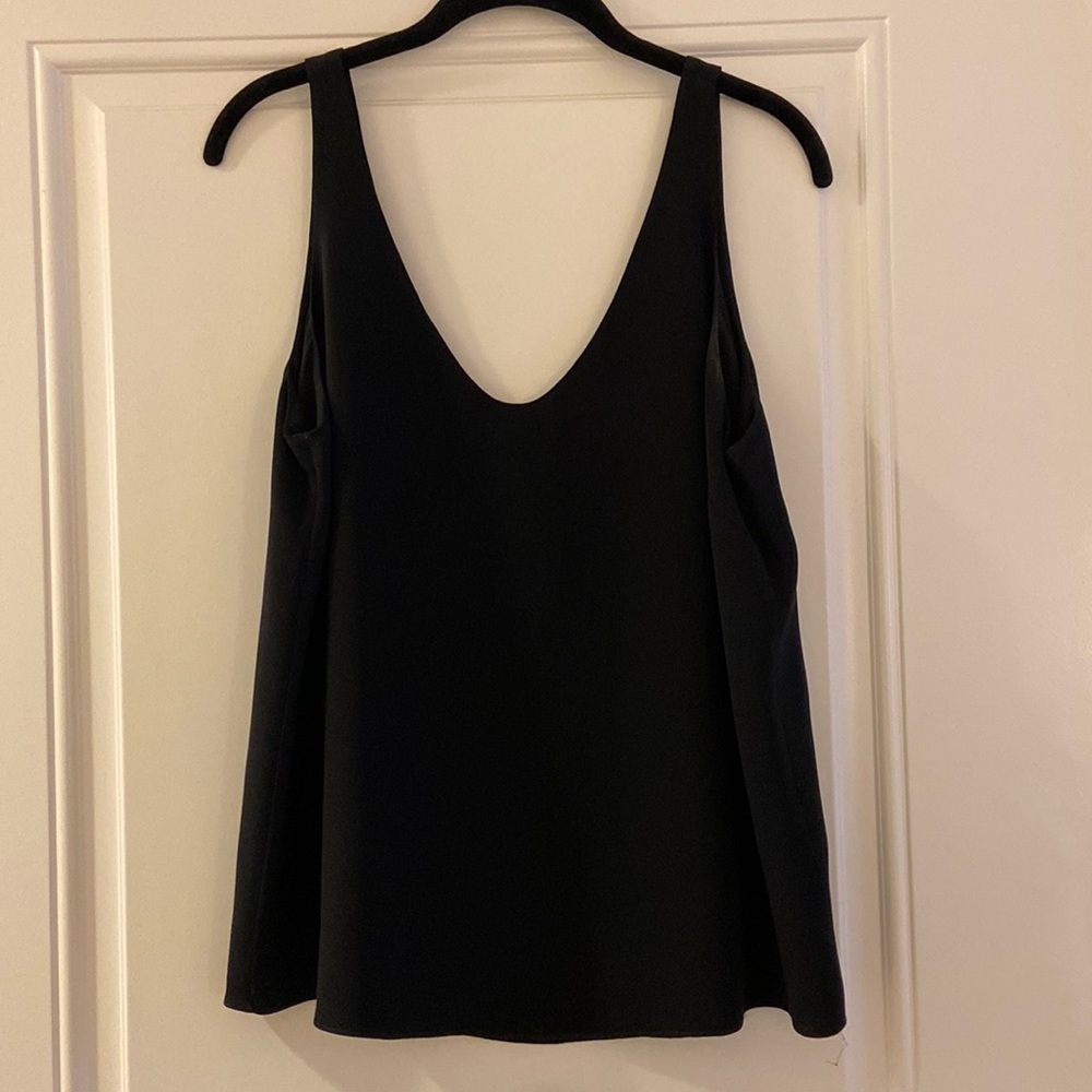 JCrew silk black tank